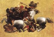 LEONARDO da Vinci Battle of Anghiari France oil painting artist